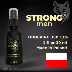 Chai xịt kéo dài Strongmen với chất gây tê 13%