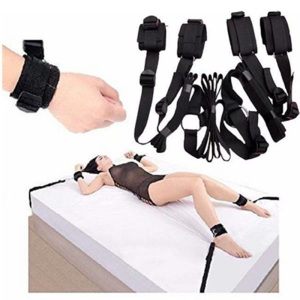 Bộ Bạo Dâm Khóa Tay Chân Trên GIường BDSM