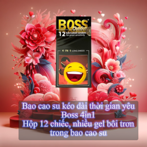 bao cao su gân gai boss 4in1